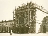 Glavni kolodvor 1930. godine. Popravak pročelja